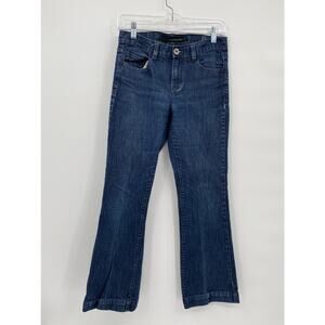 Calvin Klein Dark Wash Mid Rise Flare Denim Jeans Size 26/2
